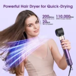 HB-801i Hair Dryer Brush for Fast Drying/Straightening/Curling - Image 5