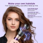 HB-801i Hair Dryer Brush for Fast Drying/Straightening/Curling - Image 2
