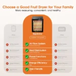 Teendow FD-1008A 12-Trays Food Dehydrator, Stainless Steel Food Dryer for Kitchen - Image 5